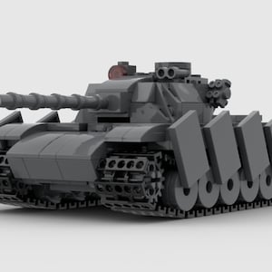 Digital Instructions Only, M129A5 Gladiator Tank, Compatible With All Major Building Block Brands