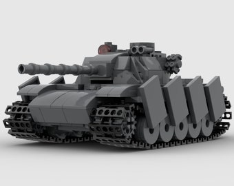 Digital Instructions Only, M129A5 Gladiator Tank, Compatible With All Major Building Block Brands