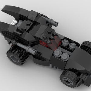 Digital Instructions Only, Mini Batmobile Inspired Mk. IV, Compatible With All Major Building Block Brands