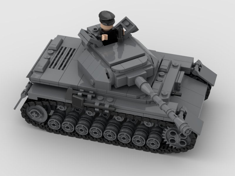 Panzer Iv Ausf.G Tank Building Block Model 610 Pieces
