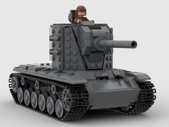 Digital Instructions Only KV 2 WWII Soviet Heavy Tank Custom MOC Compatible With All Major Building Block Brands Etsy UK