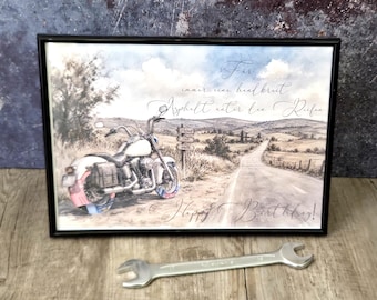 Geldgeschenk für Biker, Chopper, Geldgeschenk Motorradfahrer | Personalisiertes Bild Geburtstag, Geldschein-Verpackung, Geschenkidee Herren