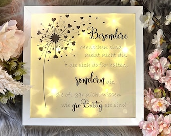 beleuchteter Bilderrahmen, Leuchtrahmen, Wohndeko, Geschenk für Familie und Freunde, Aufmerksamkeit