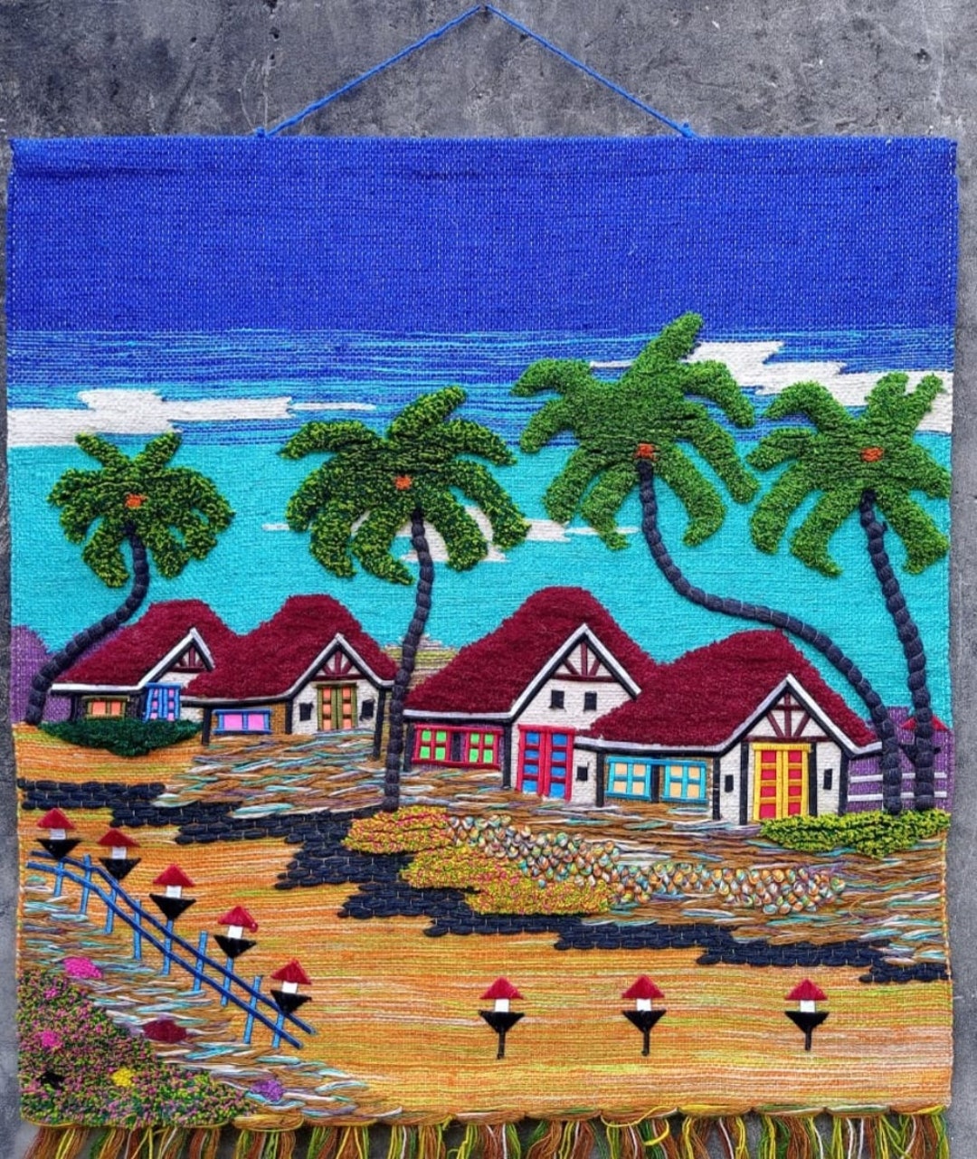 Crafts Wall Hanging Banarasi Jute Wall Hanging Handloom Wall Etsy