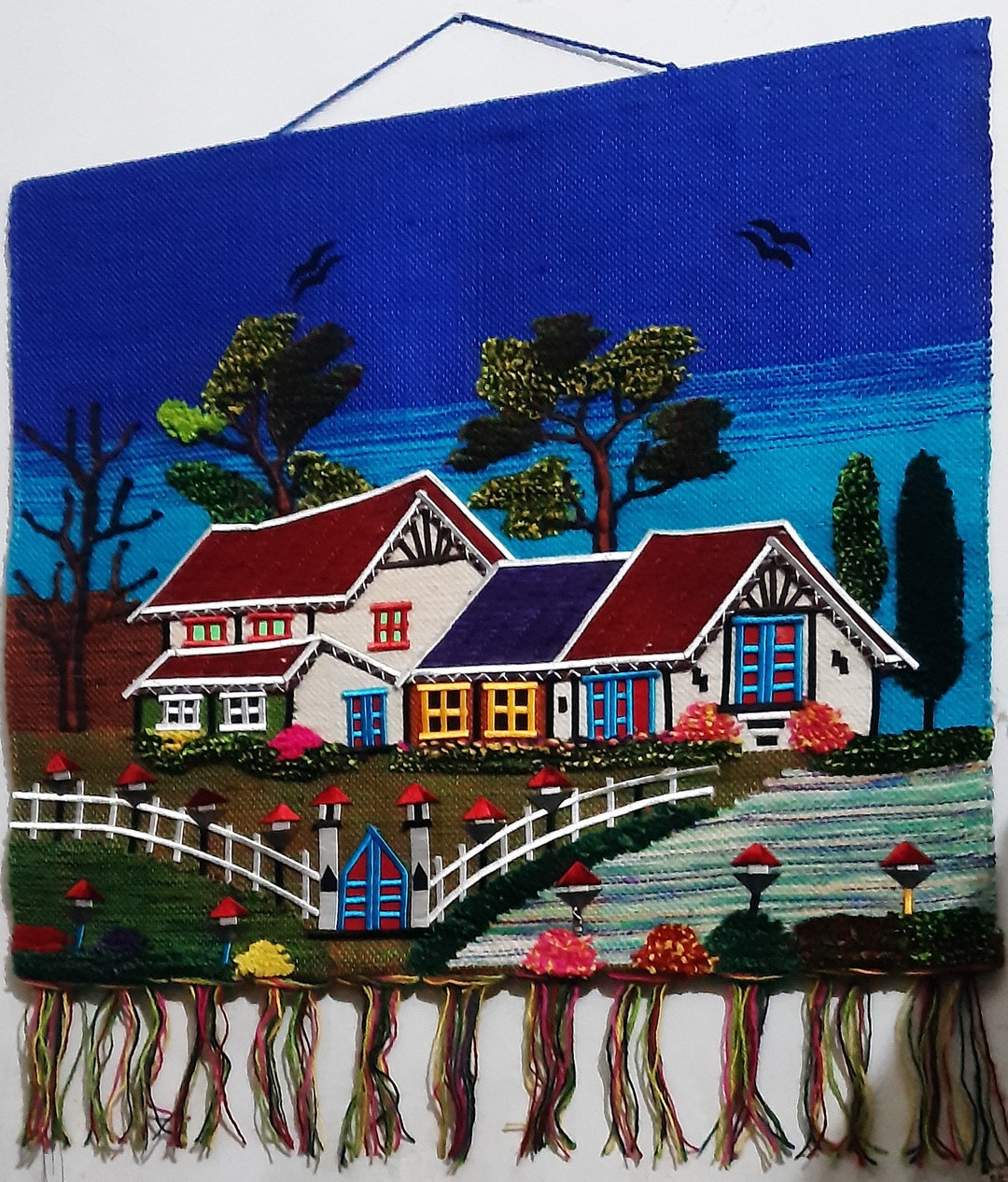 Decor Wall Hanging Banarasi Jute Wall Hanging Handloom Wall Etsy