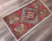 small red rug small geometric rug