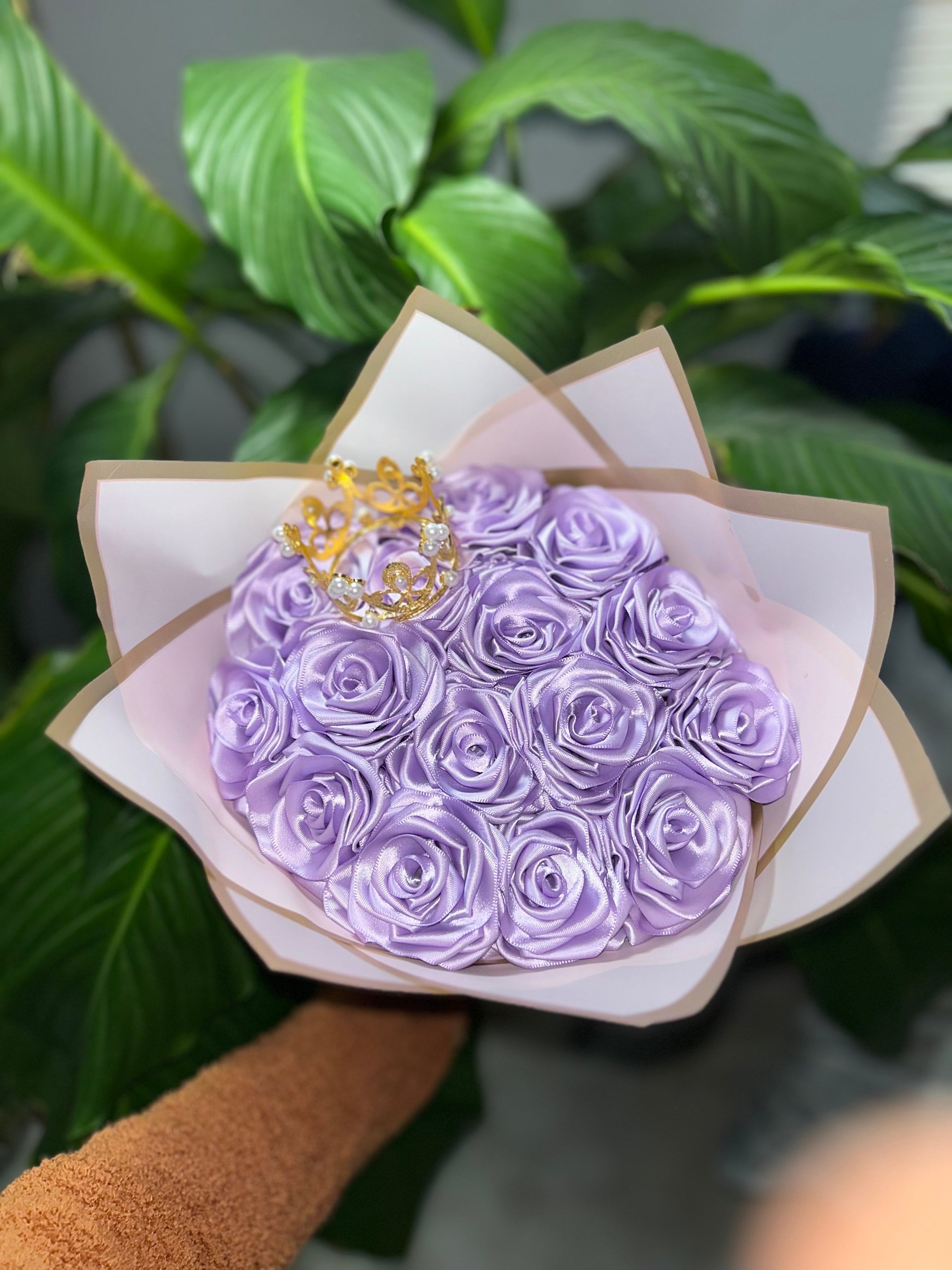 Ramobuchon Roses Simple Light Purple Roses, Eternal Roses Bouquet , Birthday Gift, Roses ...