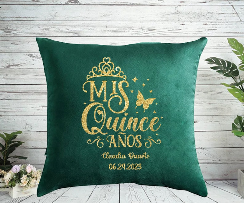 Personalized Quinceanera Pillowkneeling Pillow Mis Quince Etsy
