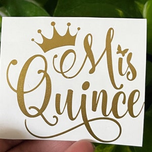 mis quince, mis quince años, mis xv, quinceañera sticker, mis xv decal, Copas para quinceañera|Quinceañera Champagne Flutes| vinyl sticker