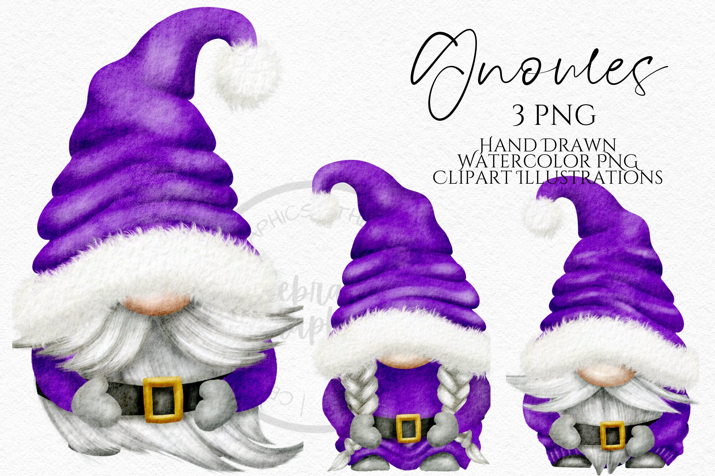 Purple Gnome Handmade Sublimation Earrings