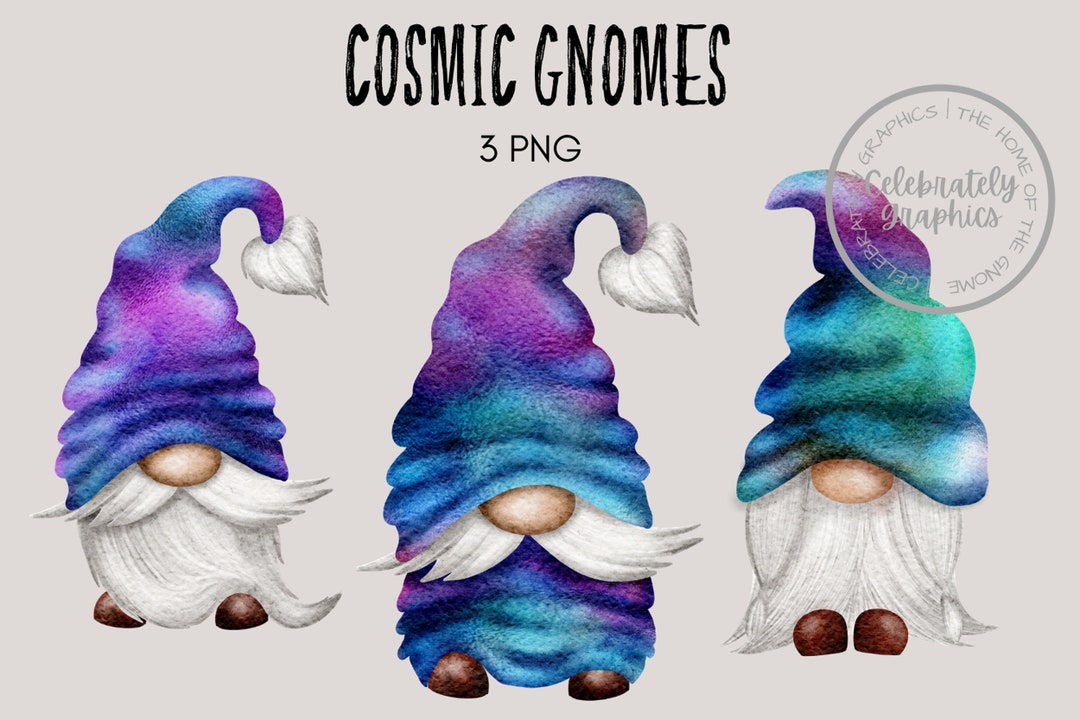 Mermaid Gnome Clipart Hand Drawn Watercolour Gnome PNG - Etsy UK