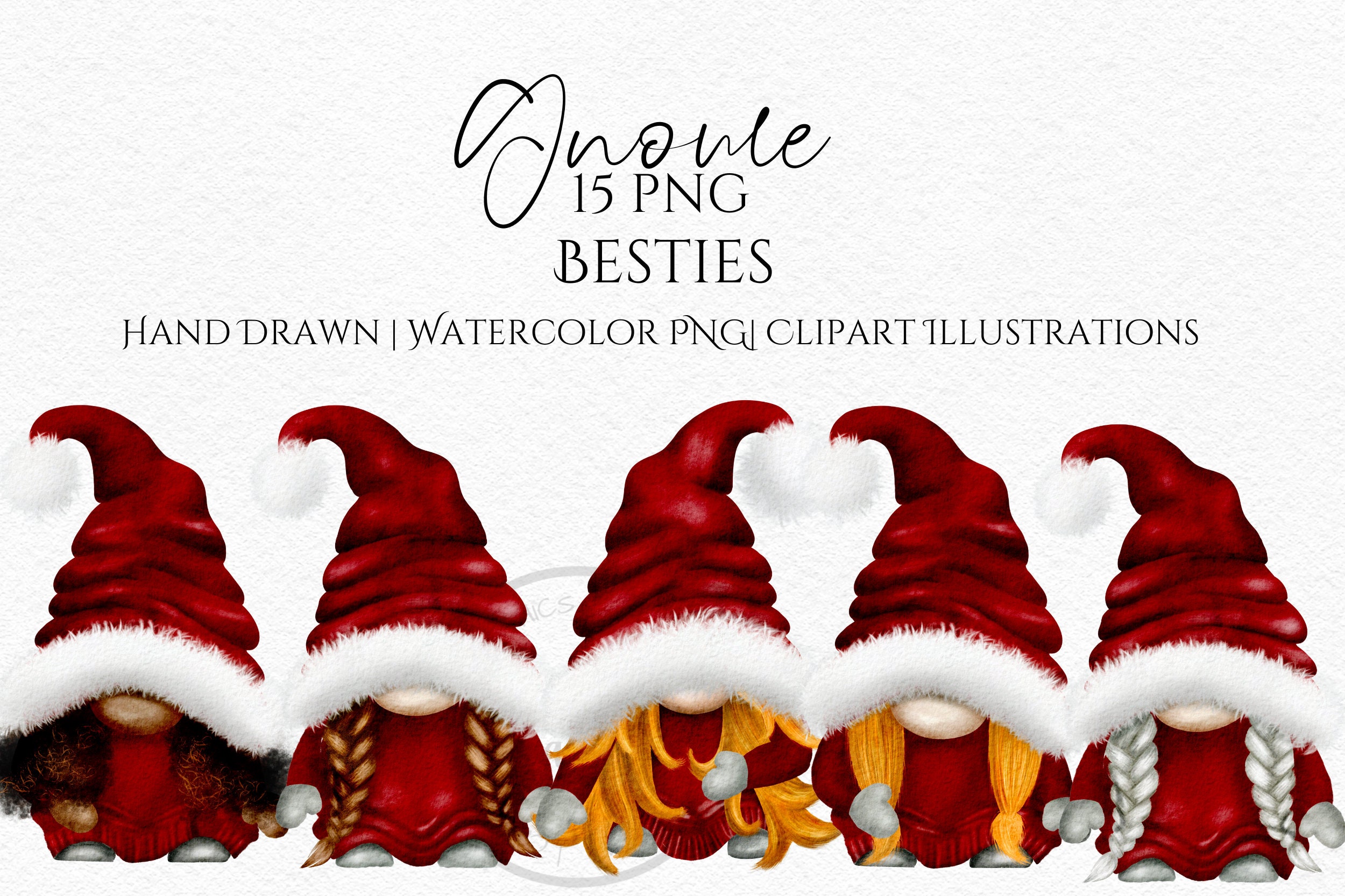 Best Friends Gnomes Christmas Gnome Best Friend's Gonks Etsy