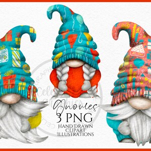 Gnome Clipart PNG  Party Gnomes Png  , Hand Drawn Gonks Clip art PNG instant download, PNG digital Commercial  Use