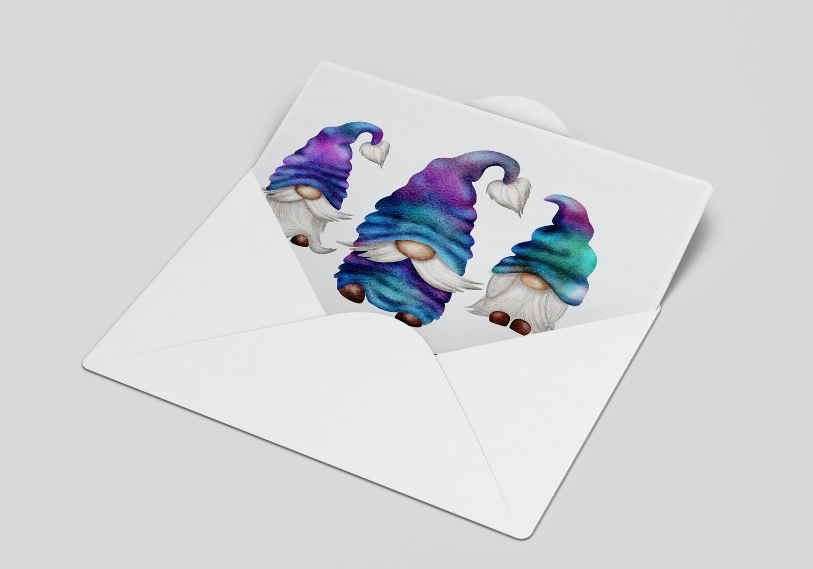 Mermaid Gnome Clipart Hand Drawn Watercolour Gnome PNG - Etsy UK