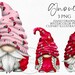 Flower Gnome Clipart PNG Bundle Roses Flower Gonk Hand Drawn Watercolor ...