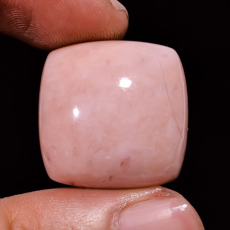 AAA Natural Pink Opal Cushion Cabochon Loose Gemstone 21X21X10 mm For Jewelry A-260