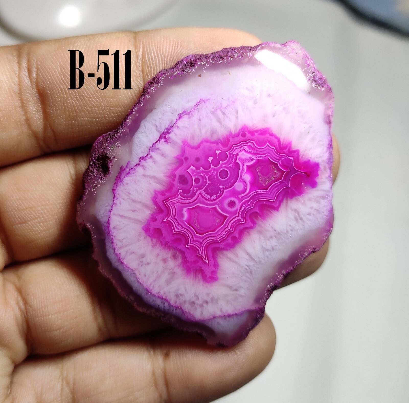 Natural Pink Agate Druzy Gemstone SUPERLATIVE Top Quality | Etsy