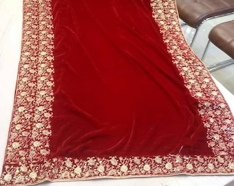 velvet shawl for bride