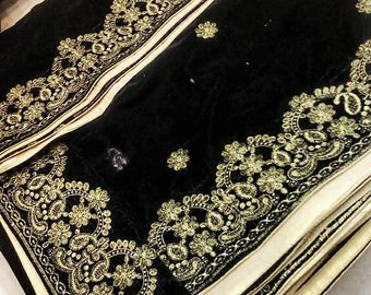 Chal de terciopelo bordado / Chal de novia / Chal de dama de honor / Chal de novio / Chales y envolturas / Chal de boda / Regalo de boda / Capa de boda.