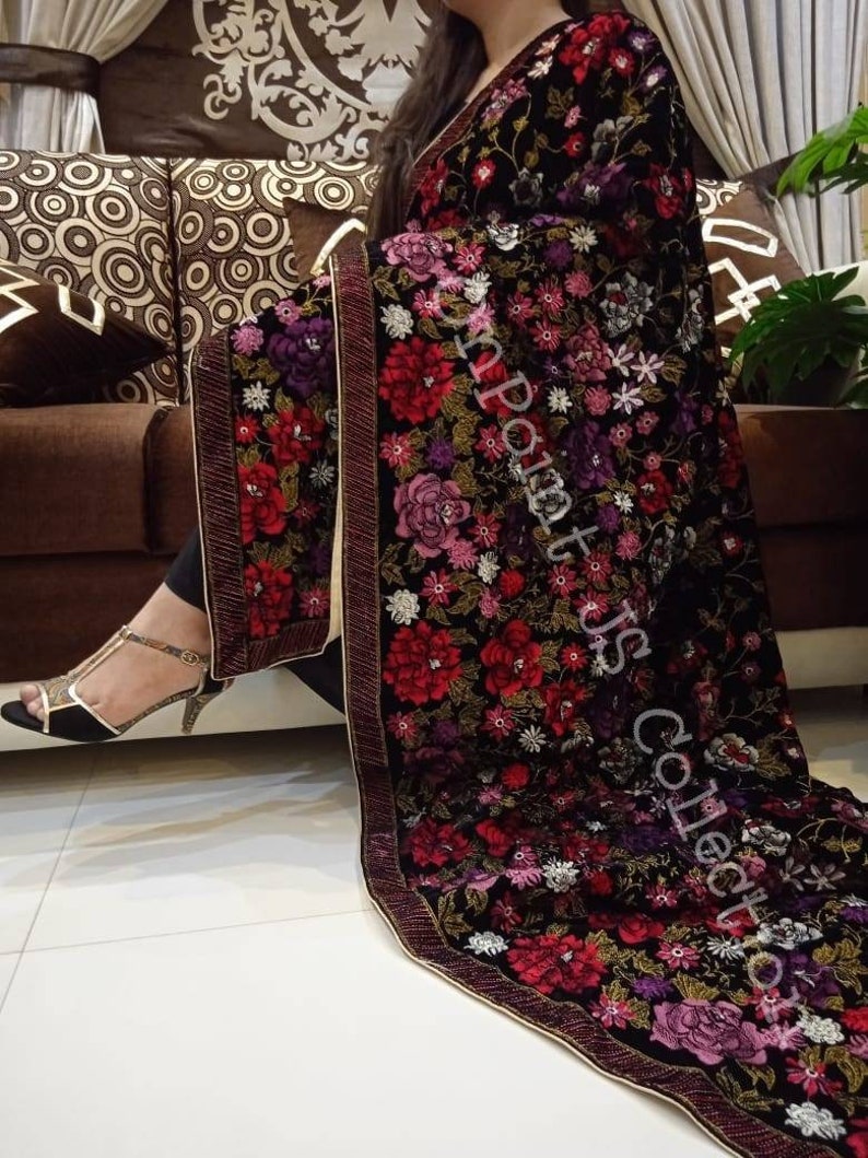 velvet shawl for bride