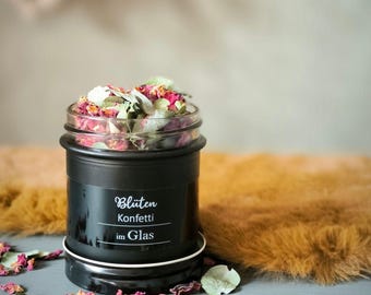 Natürliches Duft-Potpourri im Glas mit Rosenblüten & Zitroneneukalyptusöl – frischer Raumduft und nachhaltige Blumendeko aus Trockenblumen