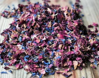Confettis floraux féeriques – Biodégradables / Confettis de mariage / Confettis naturels pour fêtes / Décoration de table
