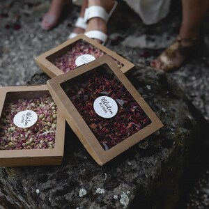 Biologisch Abbaubares Konfetti aus getrockneten Blüten / Blütenkonfetti /Hochzeitskonfetti/ Partykonfetti Pink Olive Bild 8