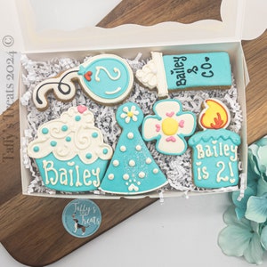Happy Barkday Taffy's Birthday Box Tiffany Blue