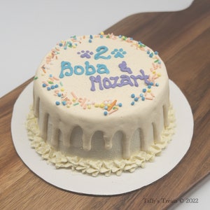 Stars & Sprinkles Birthday Cake for a Pawty 4”