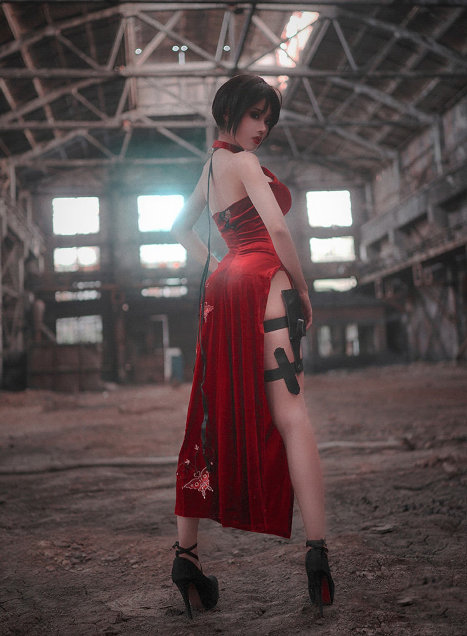 Ada Wong Cosplay Costume Dresses Women Cheongsam Wig Outfit | Etsy Canada