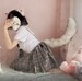 Electric Automatic Awag Tails Maid Cosplay Costume Tail Silver Fox Cat Tail Furtail Prop 