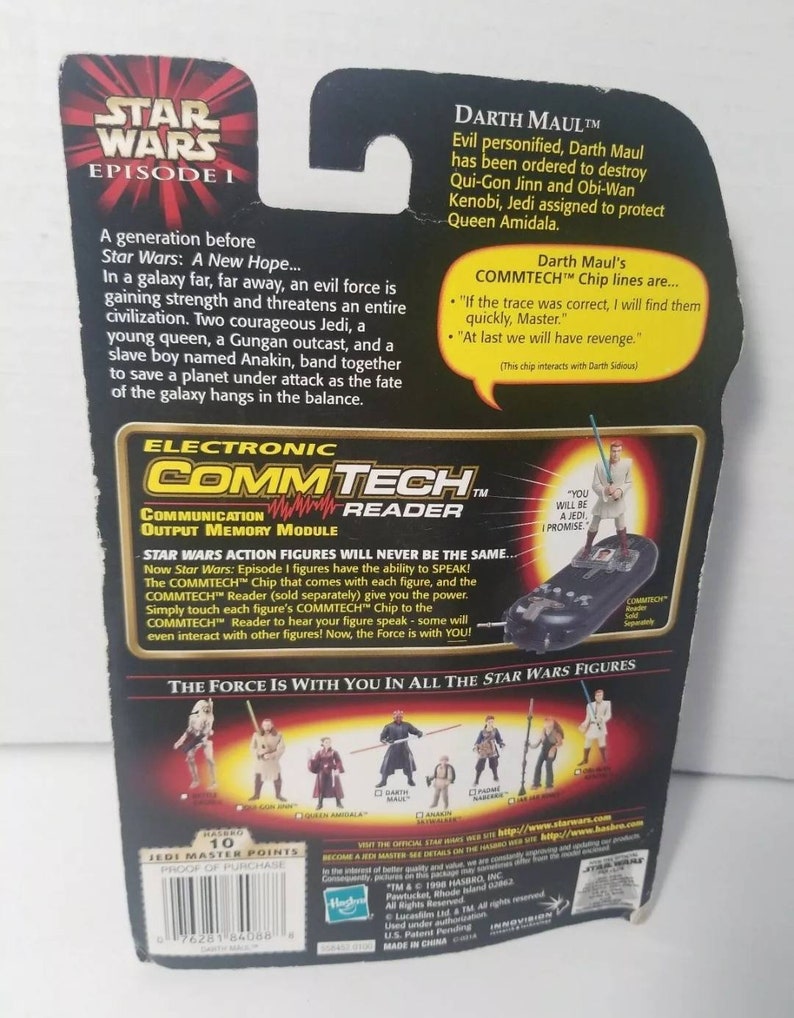Star Wars Episode 1 1998 Darth Maul JEDI DUEL w/ Double | Etsy