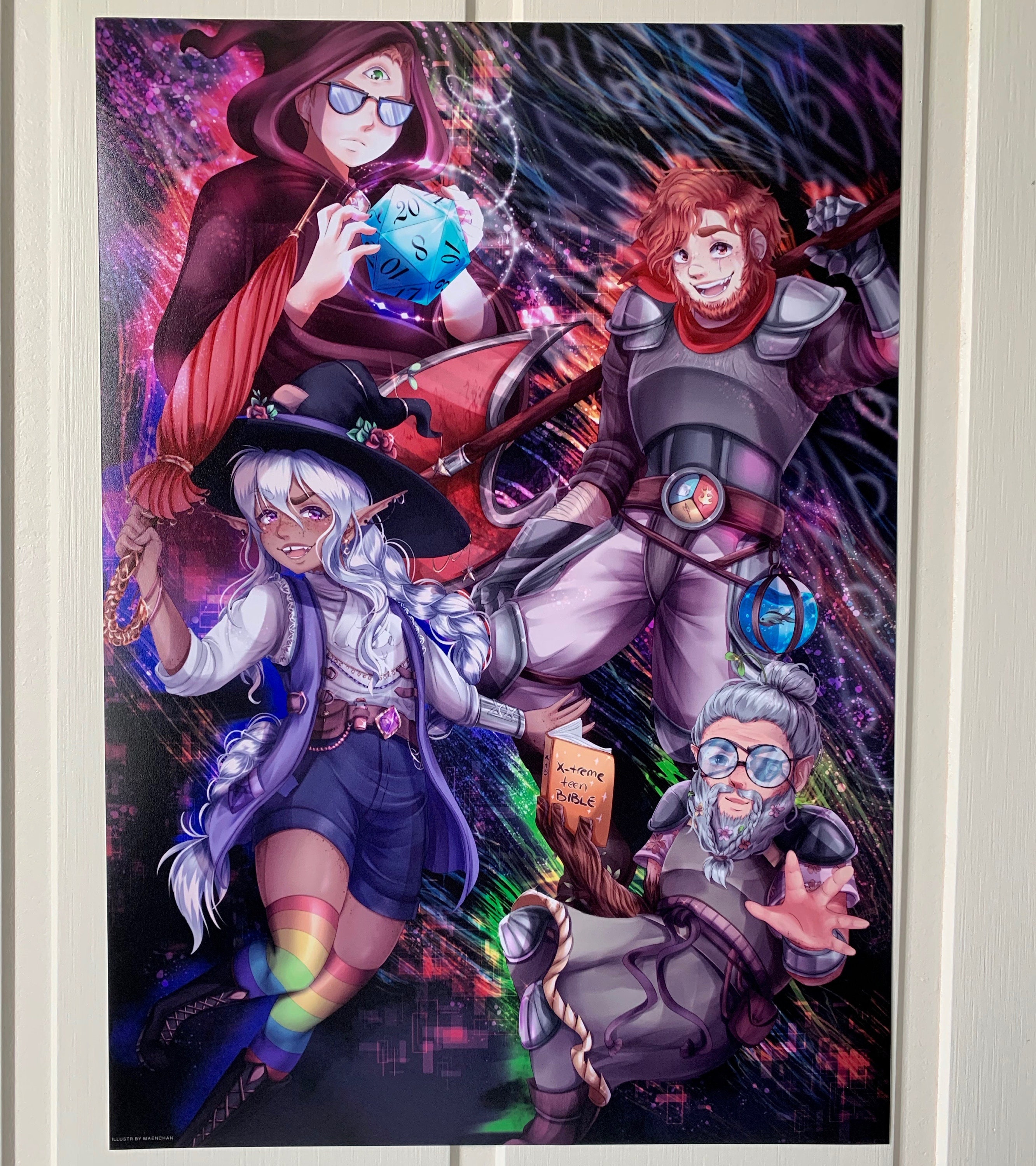 The Adventure Zone Balance Taako Merle Magnus Griffin A4 Print Etsy