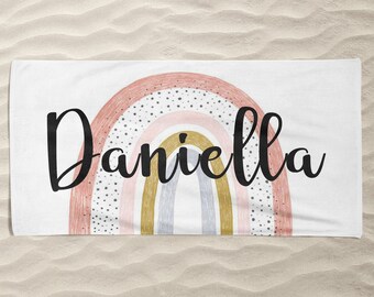 Personalized Beach Towel, Kids Beach Towel, Custom Beach Towel, Pool Towel, Cabana Towel, Personalized Gift, bachelorette party, Boho