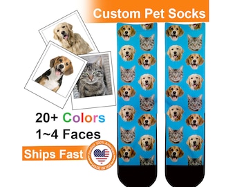 Custom Cat Socks | Put Your Cat on Custom Socks, Face Socks, Gift for Cat Lovers, Cat Gift, Cat Personalized Socks, Gifts for men women