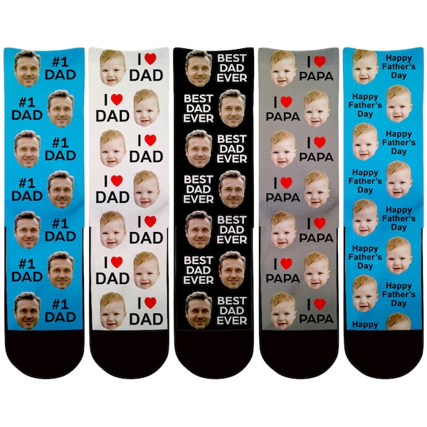 Fathers day socks, Fathers Day Gifts, Custom Fathers Day Gift, Personalized Gift from kids wife daughter son, Custom Socks, Gift for Grandpa