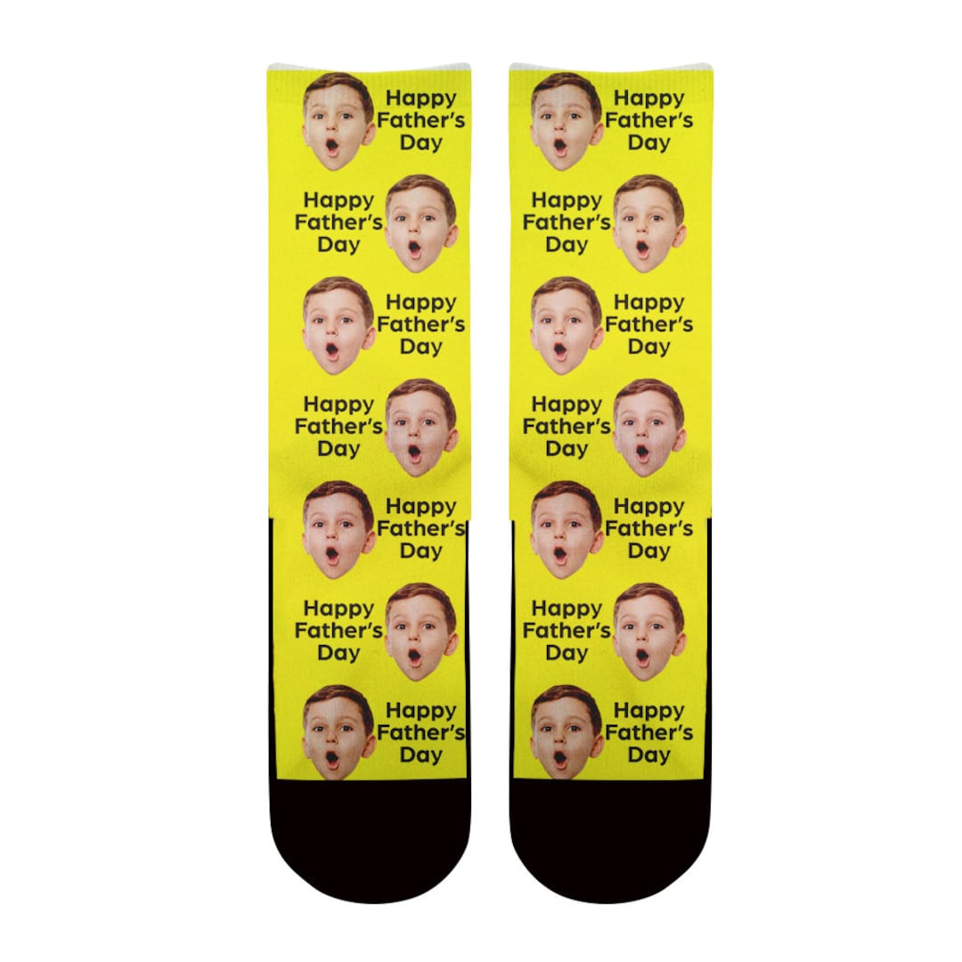 Custom Father's Day Socks, Custom Socks, Face Socks, Personalized Socks