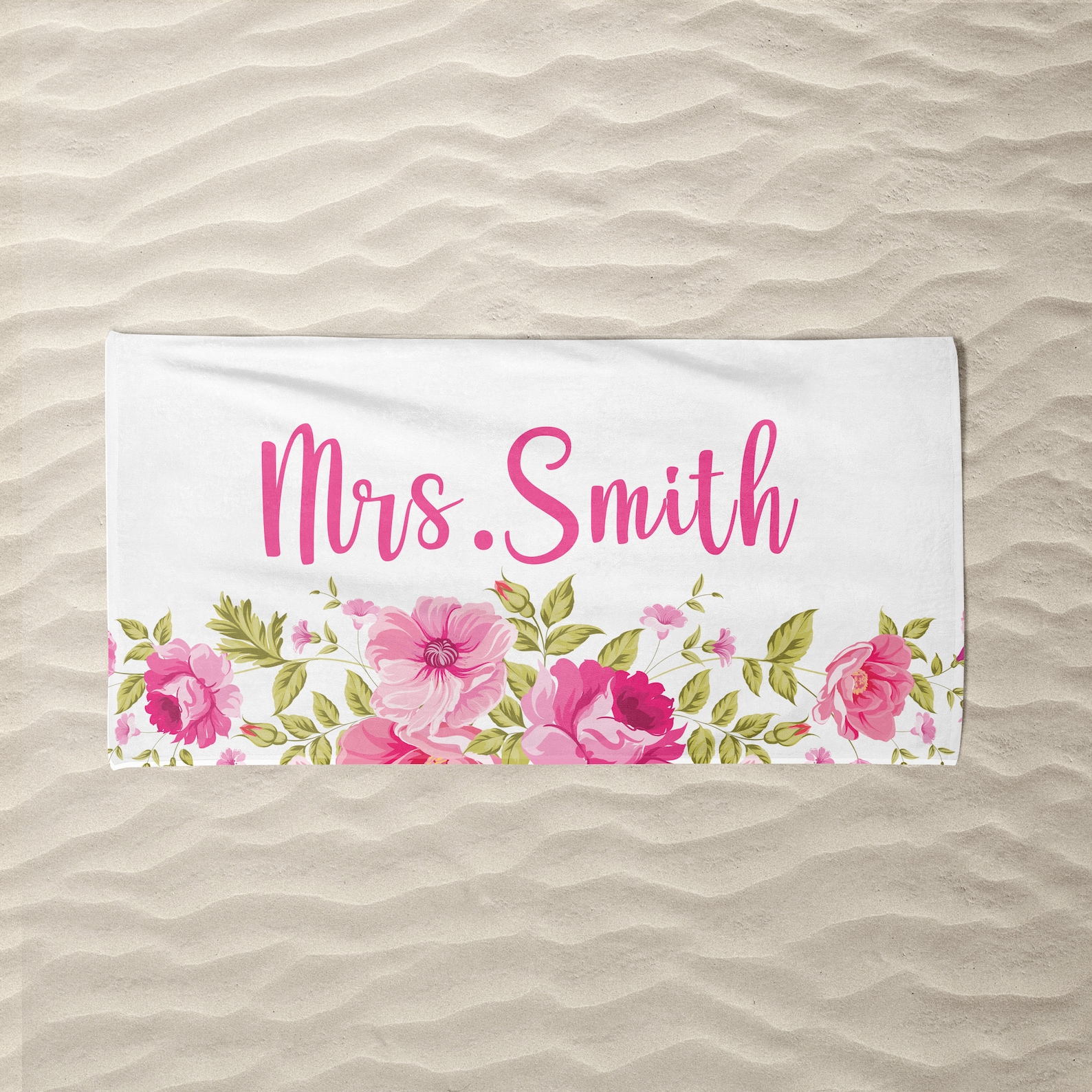 Custom Beach Towel with name Personalized Beach Towels Etsy