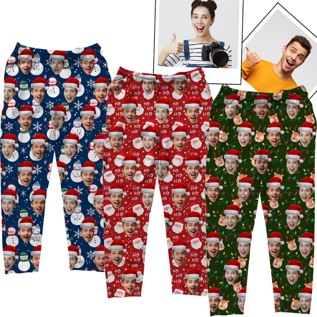 Custom Christmas Pajama Pants, Family Christmas Pajamas, Family Family Christmas Pajama Pants