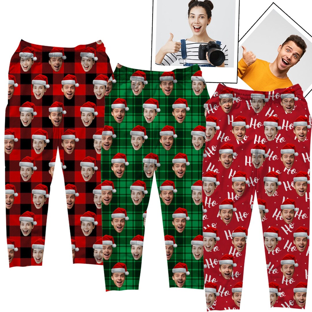 Custom Christmas Pajama Pants, Family Christmas Pajamas, Family
