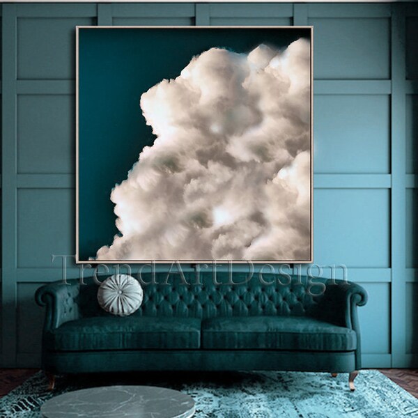Dark Teal Wall Art Etsy