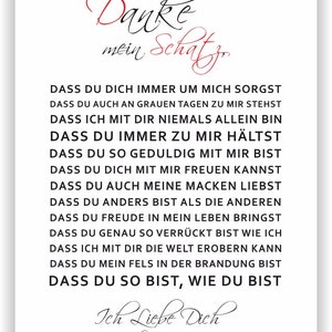 Danke mein schatz texte