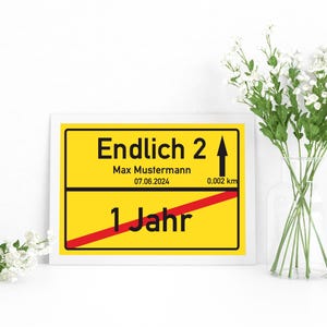 Personalisiertes Ortsschild Bild 2. Geburtstag Junge Mädchen Geburtstagskarte 2 Jahre Geschenke zum 2 Geburtstag Geburtstagsdeko mit Name