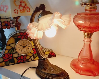 Vintage Art Nouveau Table Lamp Brass | Art Deco Brass Desk