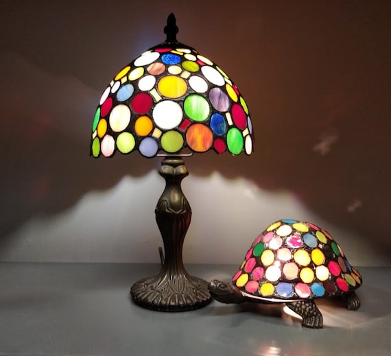Tiffany Lamp With Turtle Table Lamp Stained Glass Lamp Set