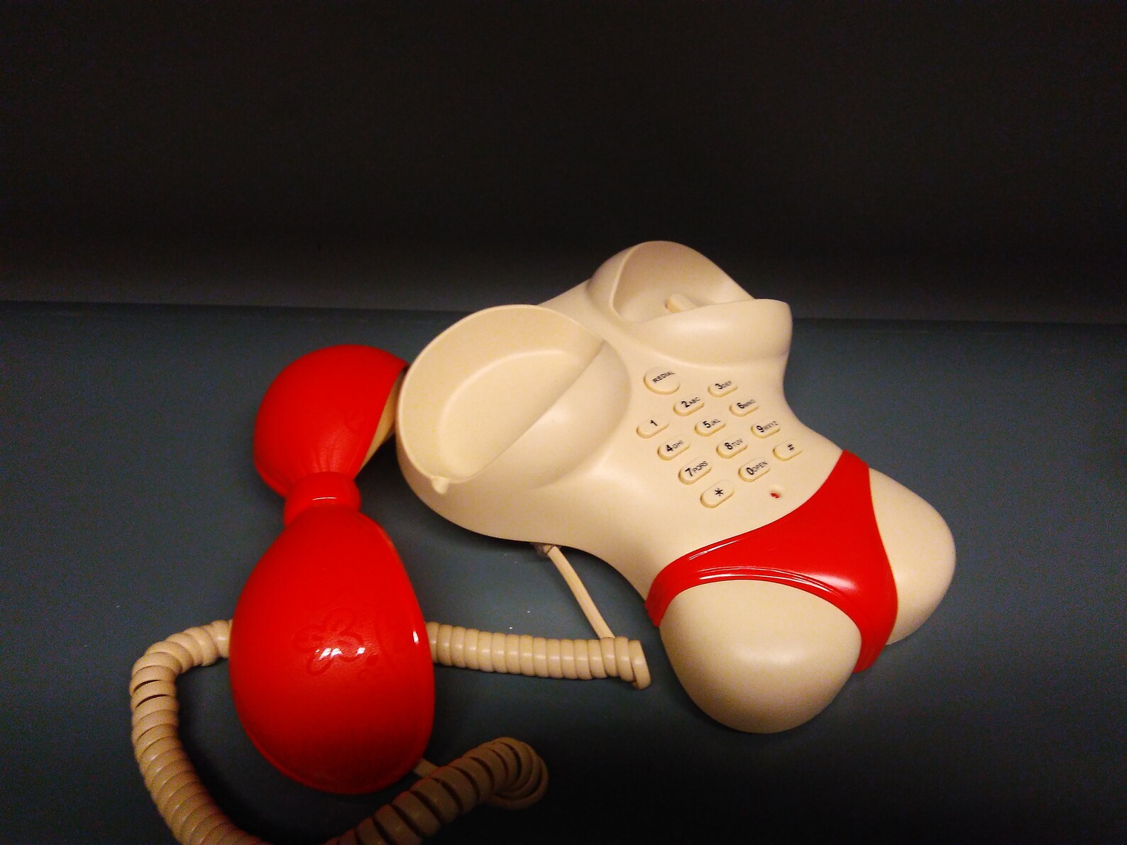 Vintage Novelty Telephone Super Model Girl Phone Red Etsy