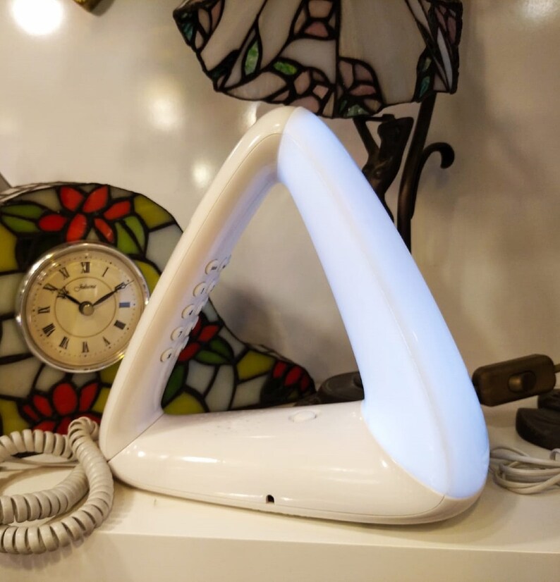 Vintage Pop Art Triangle Telephone Lamp Space Age Corded Etsy