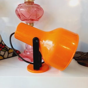 Orange Pop Art Stylish Wall Spot Lamp ,  Dutch design , Vintage 70&#39;s , Space Age Plastic