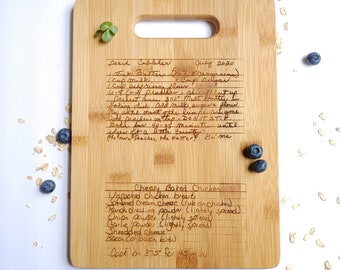 Custom Cutting Board with Family Recipe - Grandmother's Recipe - Sentimental Gift - Gift for Mom - Christmas Gift - Mother's Day Gift
