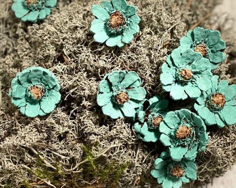 Hand painted pine cone flowers, Dried Decorative pine cone flowers, Unique pine cone flowers for art, floral supplies, painted decor